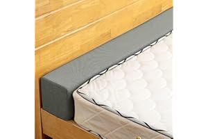 THINMAY Bed Gap Filler/Mattress Space Filler, Mattress Extender for Twin/Full/Queen/King Bed, Close Gap(0-12") Between Mattress and Headboard or Wall, Stop Losing Your Pillows(Dark Gray-LxWxD-76*6*10in)