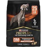 Purina Pro Plan Vet Diets OM Overweight Management Dry Dog Food, 25 lb | Select Blend with chicken; dry dog food low in fat and calories, high protein-to-calorie ratio promotes loss of body fat