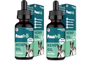 PawsPro Hemp Oil for Dogs and Cats - Helps Pets with Anxiety, Pain, Stress, Sleep, Arthritis, Seizures Relief - Calming Treats Chews - Support Hip and Joint Health (2 Pack)