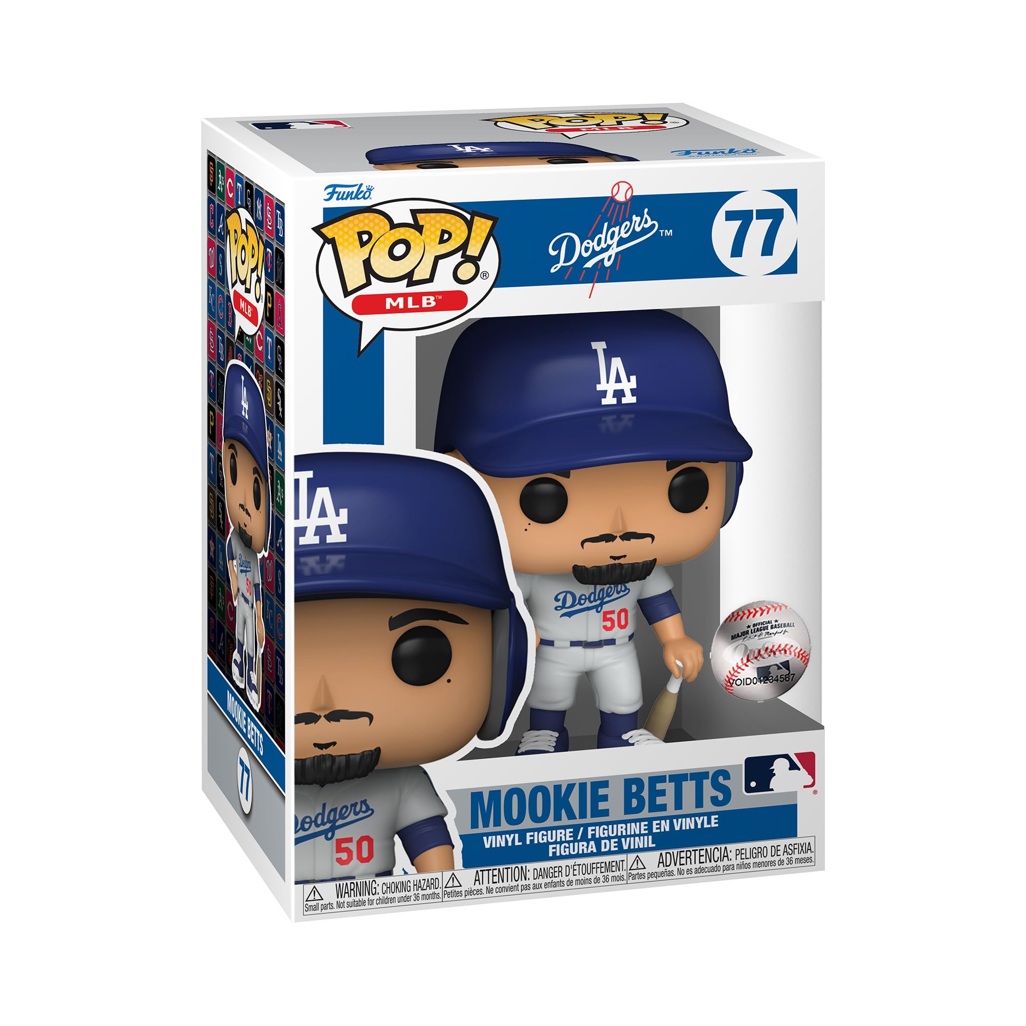 Funko POP! MLB: Dodgers - Mookie Betts - (Alt Jersey) - Collectable Vinyl Figure - Gift Idea - Official Merchandise - Toys for Kids & Adults - Sports Fans - Model Figure for Collectors and Display