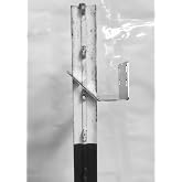 T-Post Lumber Bracket -Build Sheds, Barns Coops. No More Wood Posts. Pat Pend. Made in USA. Strong Galvanized Steel. Can be Doubled up.