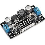 DROK LM2596 Numerical Control Voltage Switching Regulator DC Buck Converter with Red LED Voltmeter 32V to 24V to 12V to 5V Adjustable 5-32V to 0-30V