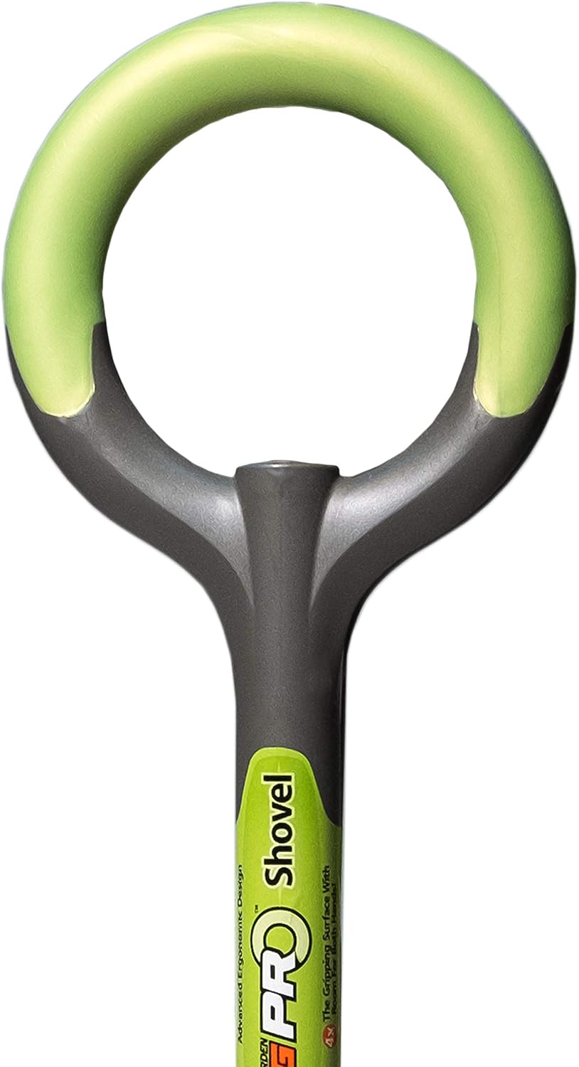 Radius Garden 202 PRO Garden Stainless Steel Shovel, Original Green : Shovel With Ergonomic Handle : Garden & Outdoor