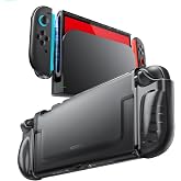 Mumba Clear Case for Nintendo Switch 2, One-Piece Dockable Crystal Protective Cover, Quick-Release Joy-Con, Upgraded Anti-Yellowing, Military-Grade Protection Ultra Slim Shell, FrostBlack