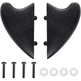 LaRandom 2 Pcs 1.5" Surfboard Fish Fin Nylon Soft Top Surfboard Fin | with Screws for Surf Boards, Surfing Longboard and Shortboard