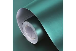 DONYANG Dark Green Christmas Wrapping Paper, 17inch x 33ft Matte Metallic Green Solid Color Gift Wrapping Paper Roll Perfect for Birthday, Christmas, Baby Shower, Wedding, Easter, Lucky St Patrick, Valentine