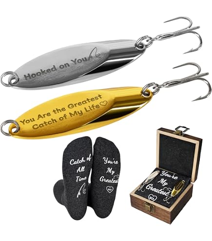 Anniversary Hook Gift for Him Her 1 Year & I'm Still Hooked Fishing Lure Gifts Fisherman Gifts for Husband Boyfriend First Year Gift Wedding 1st Year Anniversary Hook Valentine's Day
