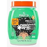 NAZCA More Curls Jar 2-in-1 Hair Cream & Cream To Comb for Curly Hair Types 3A 3B 3C, Deep Moisture, Curl Definition & Anti-Frizz, with Coconut Oil & Argan Oil, Vegan, Hydrating Leave-In 35.2oz.
