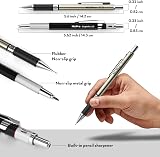 Nicpro 6PCS Art Mechanical Pencil Set 0.3 0.5 0.7 0.9 mm Lead Holders 2mm view 4