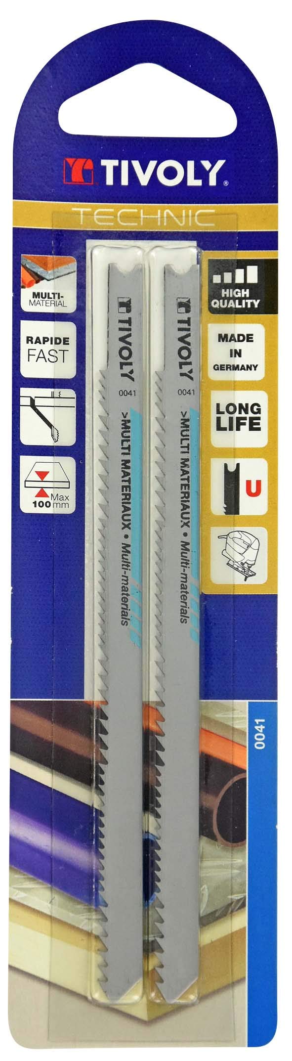 Tivoly XT505320041 Jigsaw Blade 100 mm X2, UnConcerned