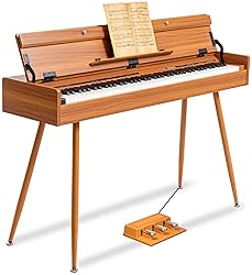 UISCOM 88 Key Weighted Digital Piano - Wooden Desk