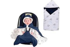 Winter Baby Car Seat Blanket-Universal CarSeat Covers for Babies,Thicken Warm Swaddle Blankets for Infants Newborn,Baby Bunti