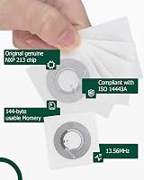 FONGWAH NTAG213 NFC Blank Tag Stickers Rewritable 144 Bytes 25mm Compatible NFC view 2