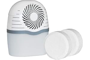 DampRid Drop Starter Kit with 2 Fresh Scent Moisture Absorbing Tabs Odor Eliminator for Fresher, Cleaner Air, No Electricity 