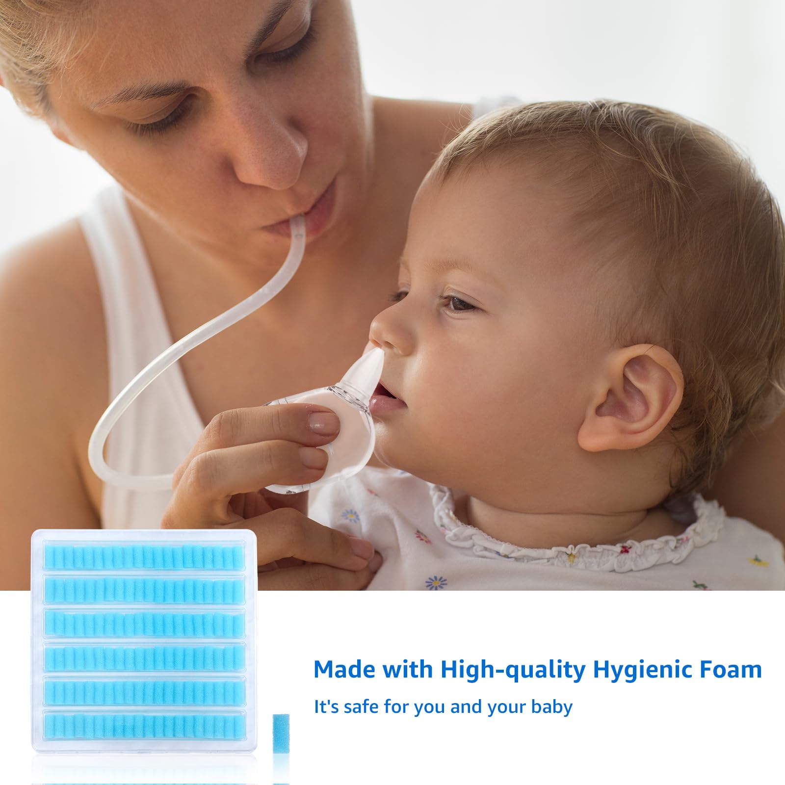 GROWNSY 120 PCS Premium Nasal Filters for Grownsy/NoseFrida/NeilMed/Molucky/Mr. Pen Nasal Aspirators