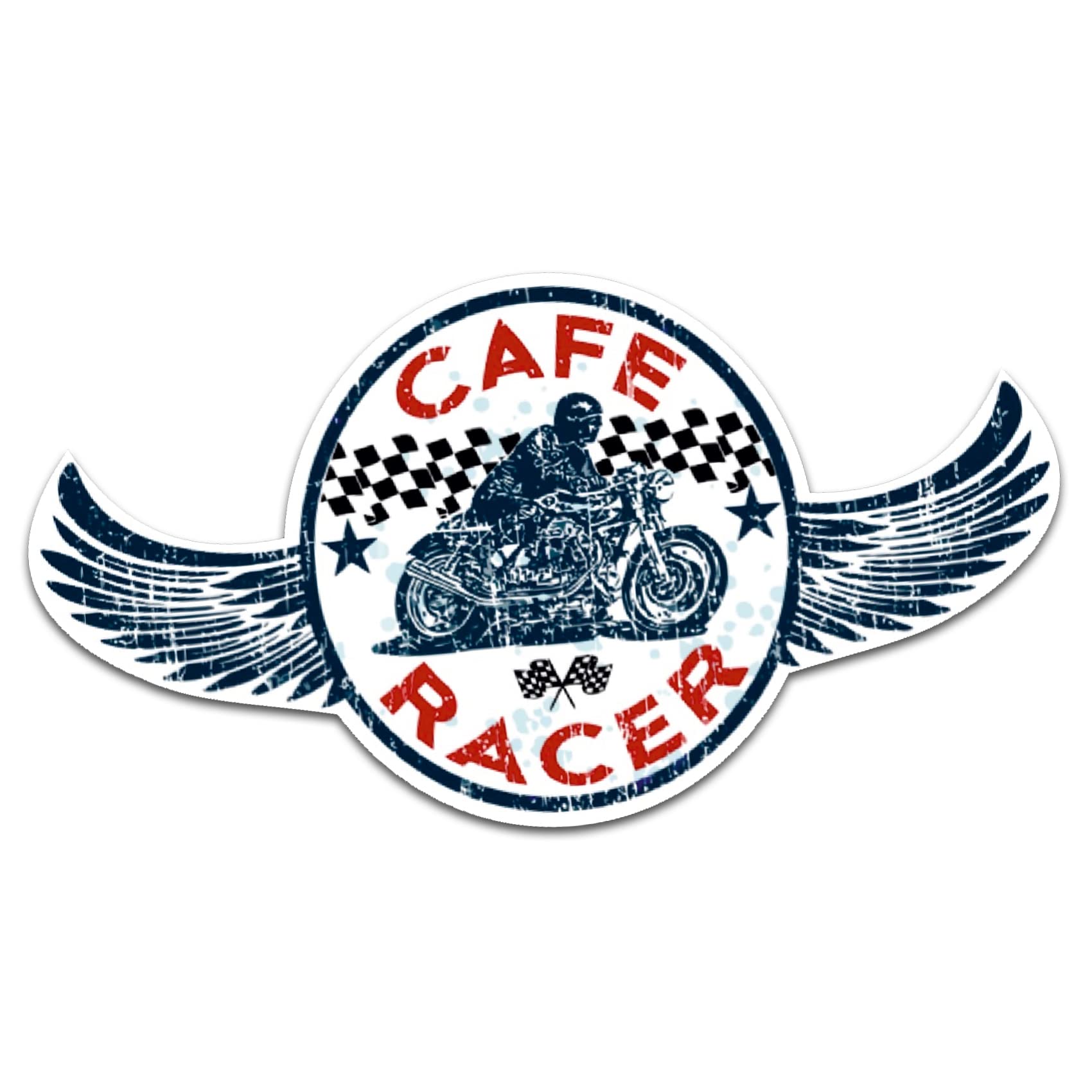 Finest Folia Retro Vintage Sticker Old School Ace Cult Rockabilly (R222-4 Racer)