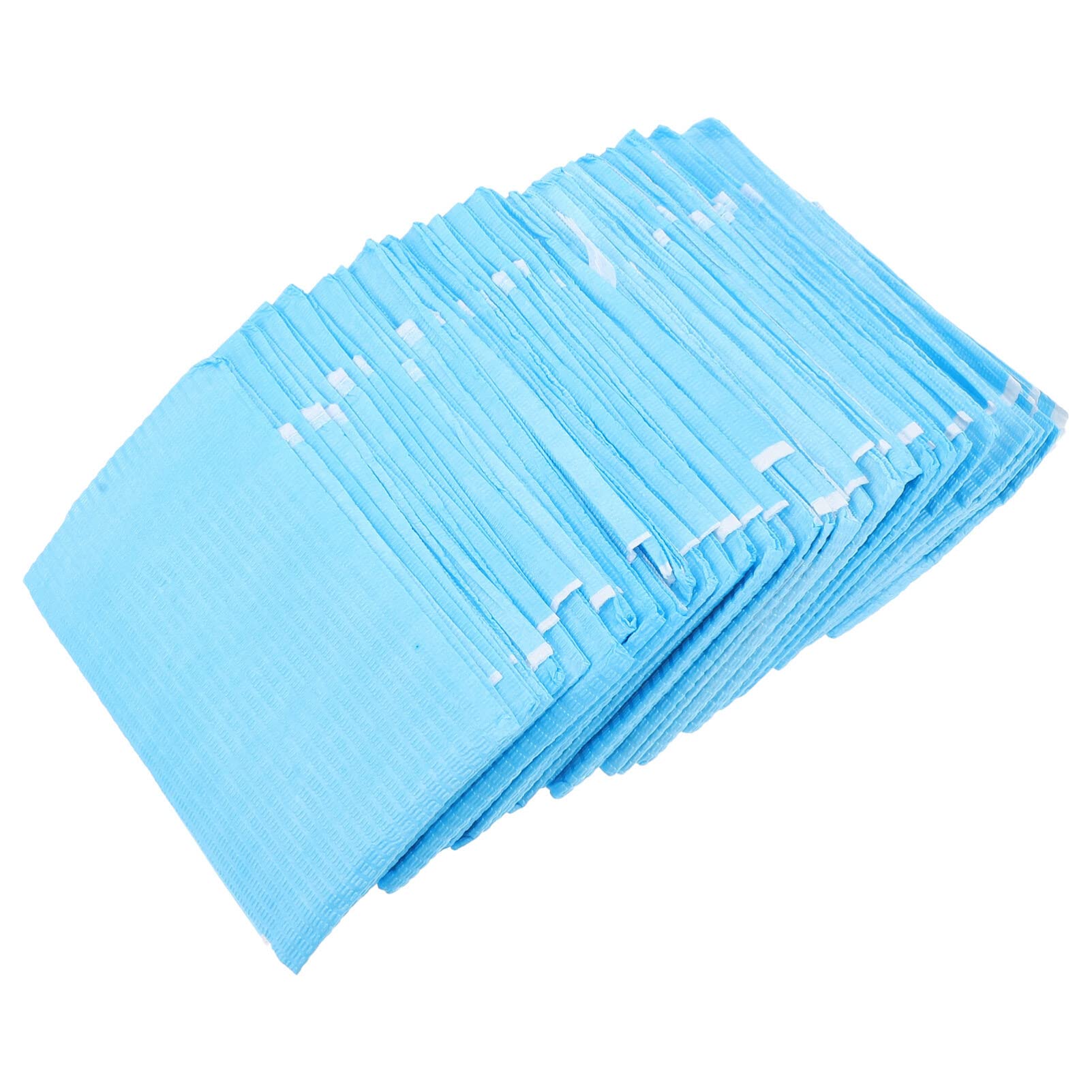 Healvian Waterproof Disposable Adult Bibs for Elders 30 Pack Lightweight Adjustable Feeding Covers 16.54X13.39 Inches for Nursing and Daily Use