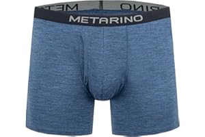 ZSOSBA METARINO Men's Merino Wool Underwear - Ultra-Soft Boxer Briefs with Anti Odor for Hiking, Travel & Everyday Comfort
