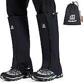 HIGH EXPERIENCE Leg Gaiters 100% Waterproof Adjustable Shoe Snow Boot Guard Gators for Hiking Shoe Cover Hunting Snowshoeing Climbing Walking for Women Men