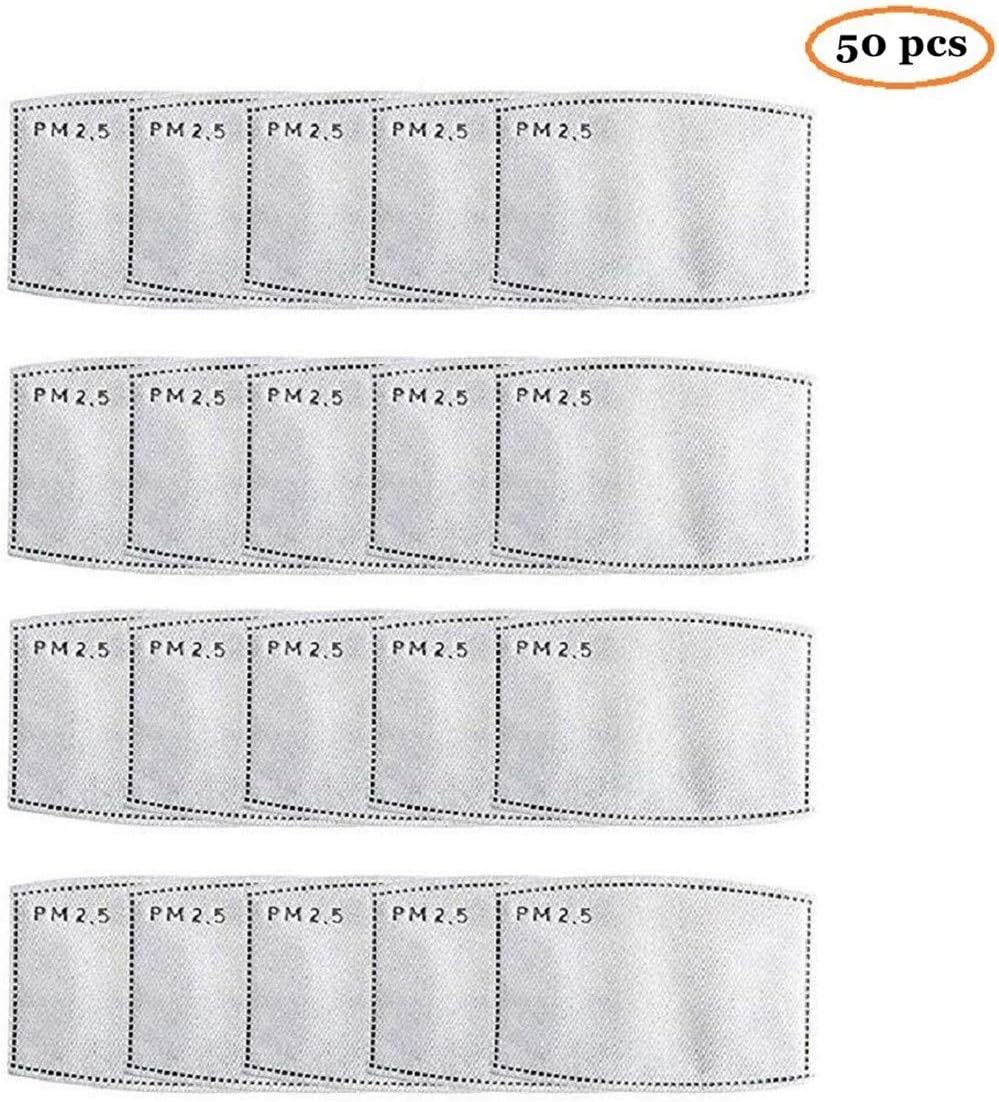(50 pcs filters) Kids Anti Pollution Mask Dust Mask Mouth Mask, Protects from Dust Allergy Pollen Dander Germs Cold Flu Mold Allergens (50pcs N95 Filters (for kids))