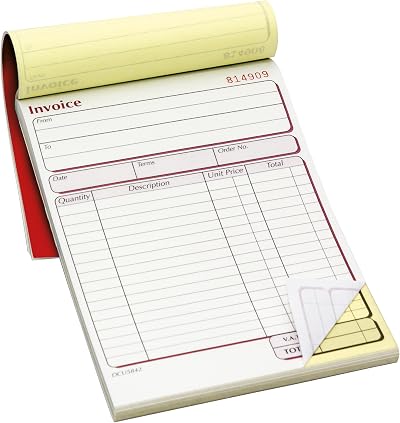 Pukka Pad NCR Duplicate Invoice Book 50 Sets 137x203mm Tape Bound