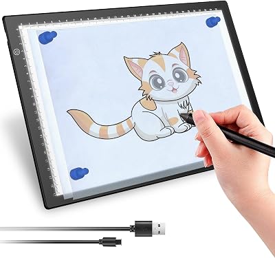 UUCOLOR A4 LED Light Box Drawing Board Diamond Painting Lightpad 3 Brightness