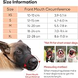 HEELE Dog Muzzle Breathable Mesh Nylon Adjustable Loop Black M view 2