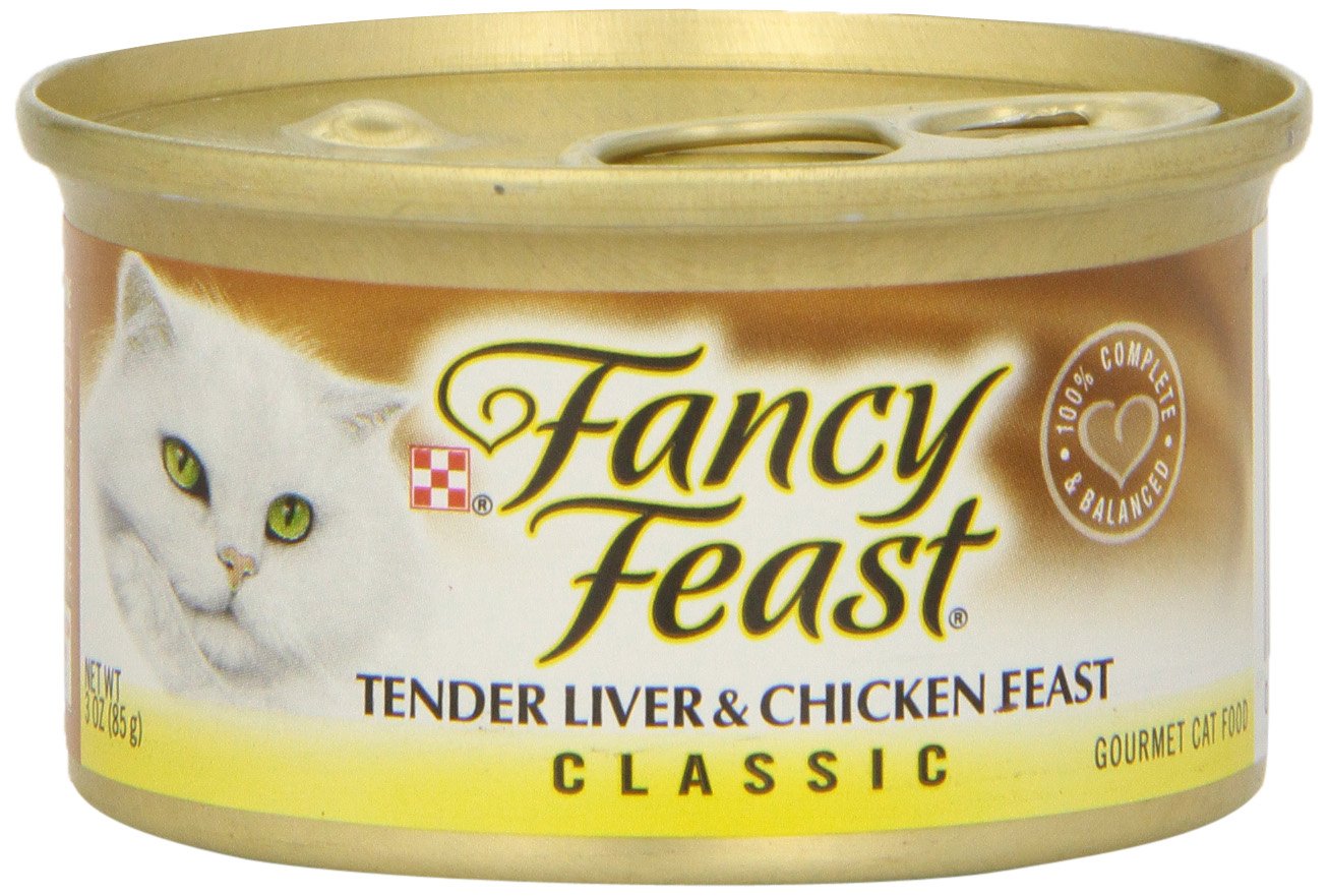 Fancy Feast Liver & Chicken Gourmet Cat Food, 3 oz