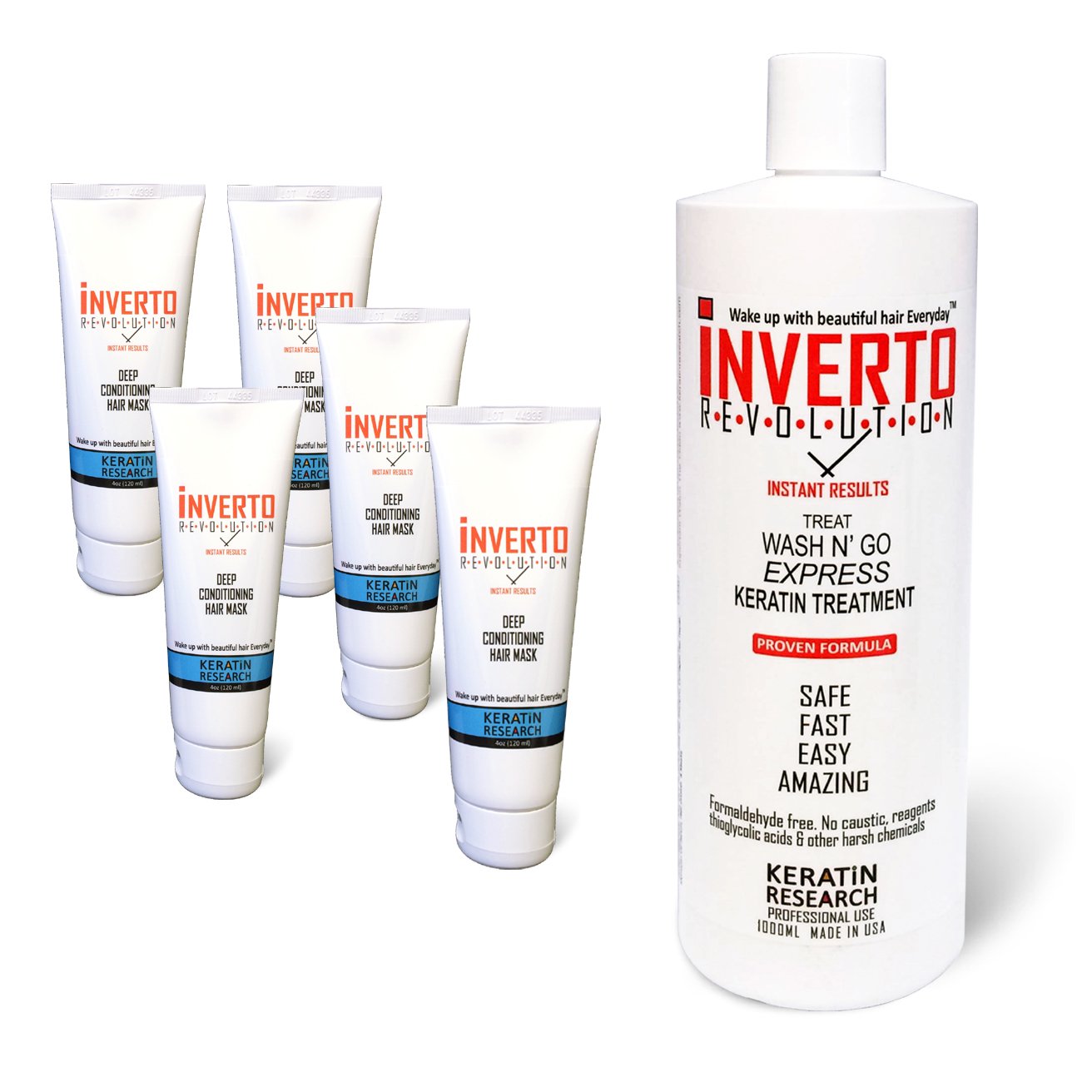 Buy Inverto Revolution Brazilian Blowout Keratin Hair Treatment