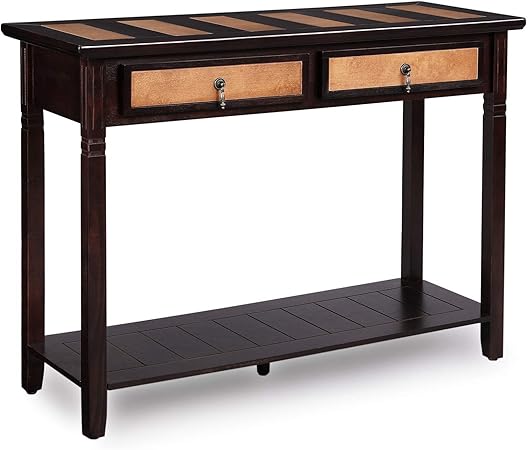 Vasagle Console Table With Drawers Entryway Table With Shelf For