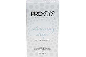 PRO-SYS Whitening Strips Kit, Sensitive Teeth Whitening Tray, Stain Remover, Teeth Whitener, 28 Strips