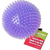 Gnawsome 4.5&rdquo; Spiky Squeak &amp; Light Ball Dog Toy - Extra Large, Cleans teeth and Promotes Dental and Gum Health for Your Pet, Colors will vary, All Breed Sizes
