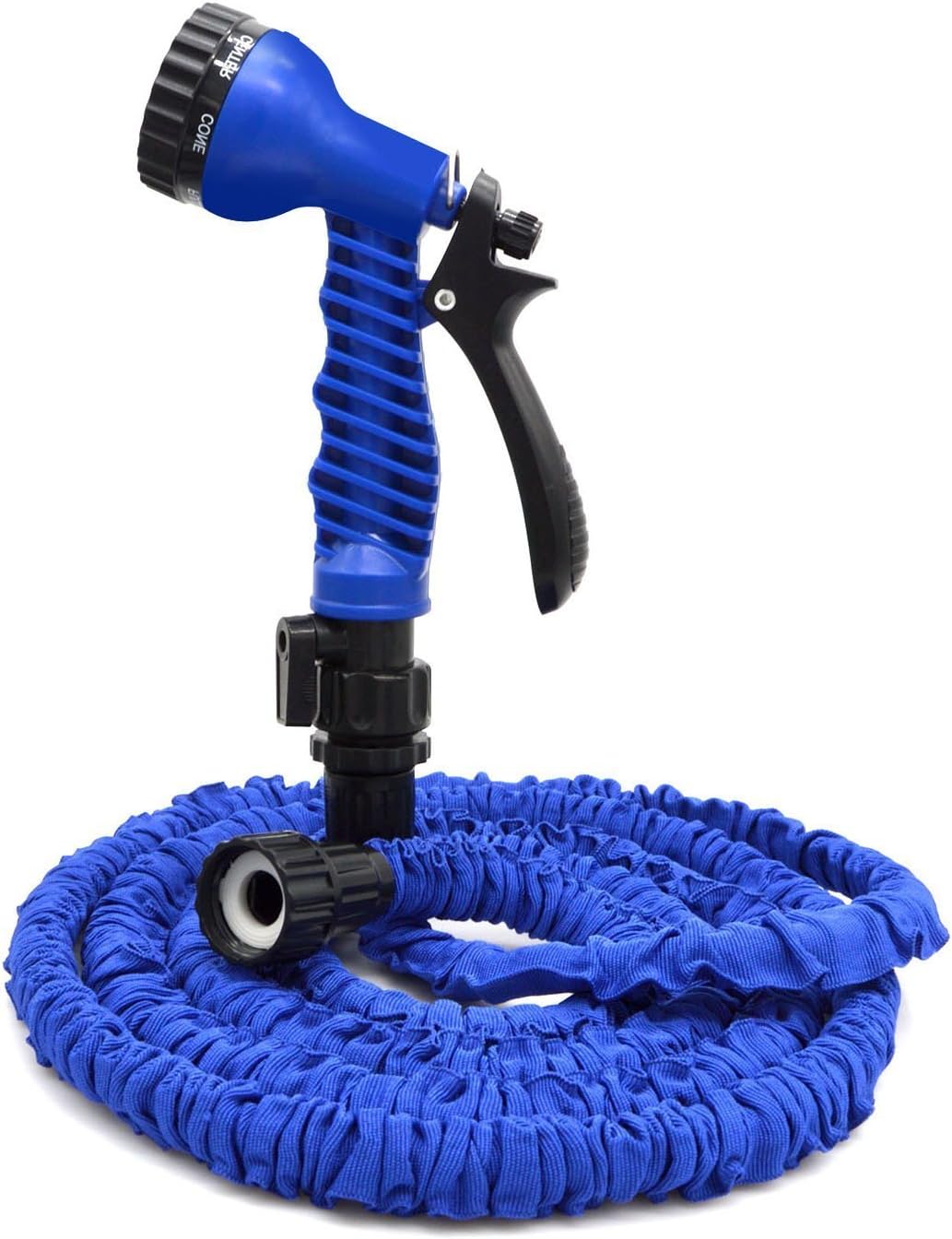 Flantor Garden Hose - 25ft Water Hose, Expandable Garden Hose with 7-Pattern Free Spray Nozzle,Collapsible Hose for Easy Home Storage (50ft, Blue)