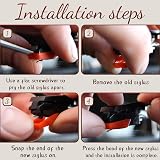 Topcloud Turntable Diamond Stylus Needle Replacement for Vinyl LP Phonograph view 3