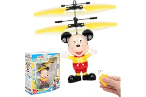 FIGALL Flying Fairy Toys Flying Ball - Infrared Induction RC Flying Ball Toy for Kids Birthday Gifts Light Helicopter Flying Drone Indoor and Outdoor Games Toys for Boys Girls 6 7 8 9 10+ Year Old (MK Mouse)