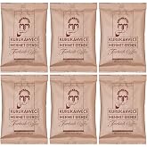 Kurukahveci Mehmet Efendi Turkish Coffee, Medium Roast, 3.52 oz (Pack of 6) | 100% Arabica, Extra Fine Grind for Cezve and Ibrik, Rich Aroma, Vegan, Gluten Free, Roasted in Istanbul Since 1871