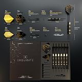 CC-Exquisite Professional Steel Tip Darts Set 6 x 22g Brass Barrels 12 Shafts view 7