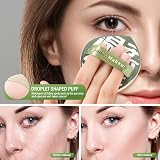 CORNERIA Large Makeup Sponge Powder Puff 2.87x2.75 in Fan Shape view 5