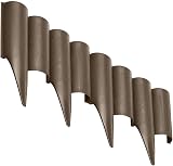 SolaDirect Brown Lawn Edging Palisade 2.5m with Ground Stakes view 3