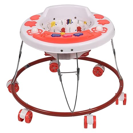 Pandaoriginals Baby Apple Walker for Boys and Girls (White)