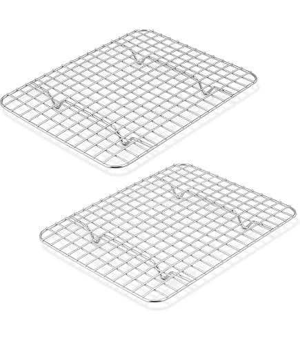 Grille De Refroidissement Acier Inoxydable 46x26 Cm - Pour Four, Cuisson Uniforme, égouttage - Idéale Gâteaux, Viandes, Légumes