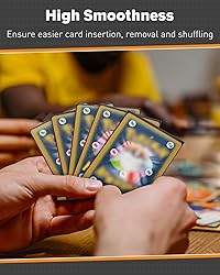 Uniclife 100 Counts Black MTG Card Sleeves Matte