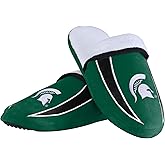 FOCO Michigan State Spartans NCAA Mens Sherpa Slide Slippers - L