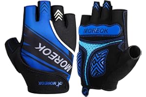 BIKINGMOREOK Mountain Bike Cycling Gloves for Men Women,Half Finger Workout Sports Road Biking Bicycle Gloves with 5MM Anti-Slip Gel Pads