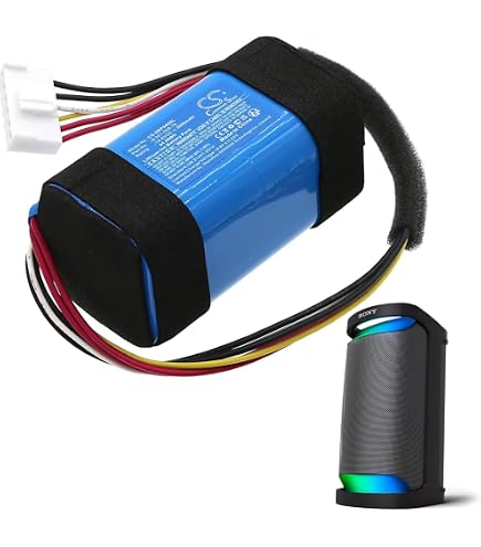 Batteria TECHTEK 2600mAh 7.4V Per Sony SRS-X3, SRS-XB2 E SRS-XB20 – Sostituisce ST-01 Con Connettori Verde