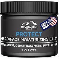Mountaineer Brand All Natural Bald Head Care For Men | Moisturizing Balm and After Shave Lotion | Non-Greasy Scalp and Face M