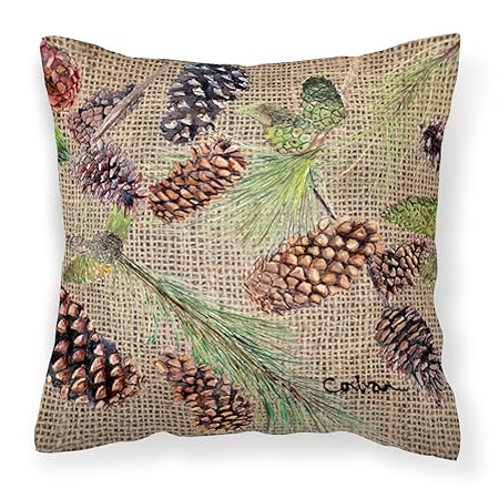 Amazon Com Caroline S Treasures Pine Cones Fabric Decorative