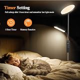 LUCKEA LED Uplighter Floor Lamp 2700K-6500K Remote Touch 42W view 5