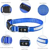 MASBRILL Light Up Dog Collar Blue S USB Rechargeable Waterproof 3 Modes view 4