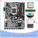 Lodokdre B75 Motherboard 12 PCIE to USB LGA1155 MSATA DDR3 4GB RAM Fan view 7